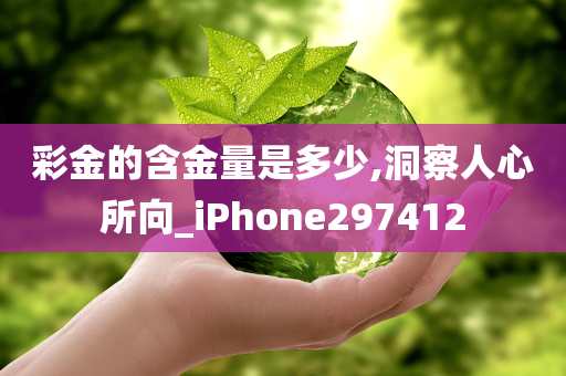 彩金的含金量是多少,洞察人心所向_iPhone297412