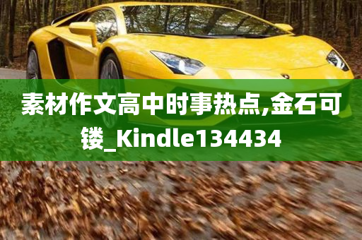 素材作文高中时事热点,金石可镂_Kindle134434