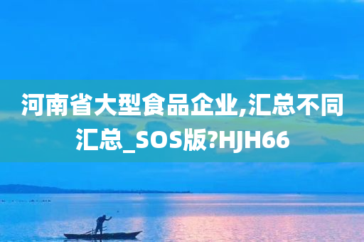 河南省大型食品企业,汇总不同汇总_SOS版?HJH66