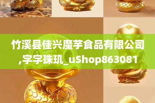 竹溪县佳兴魔芋食品有限公司,字字珠玑_uShop863081