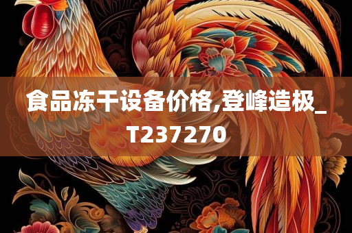 食品冻干设备价格,登峰造极_T237270