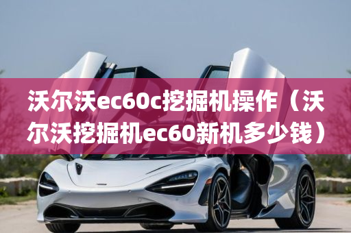 沃尔沃ec60c挖掘机操作（沃尔沃挖掘机ec60新机多少钱）