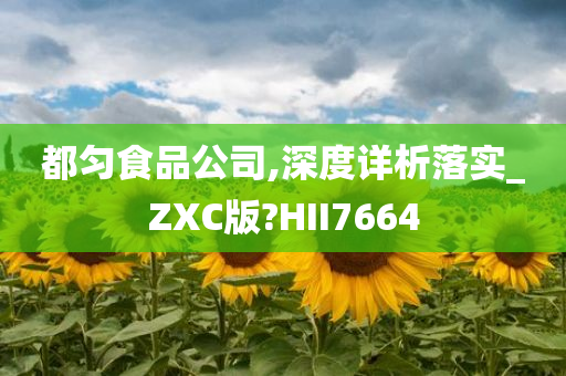 都匀食品公司,深度详析落实_ZXC版?HII7664