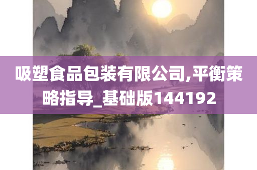 吸塑食品包装有限公司,平衡策略指导_基础版144192