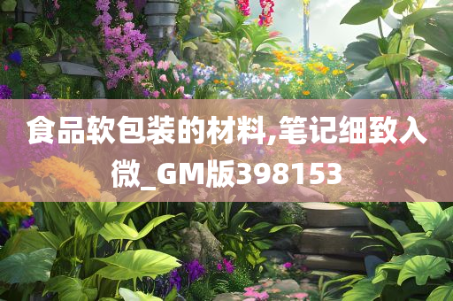 食品软包装的材料,笔记细致入微_GM版398153