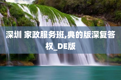 深圳 家政服务班,典的版深复答权_DE版