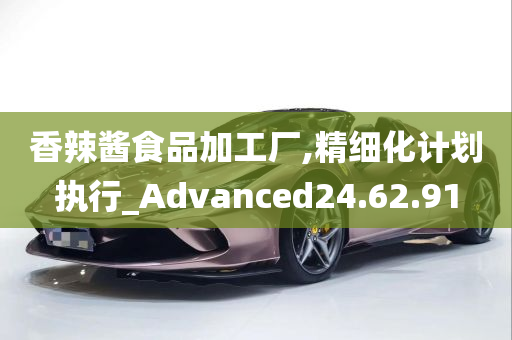 香辣酱食品加工厂,精细化计划执行_Advanced24.62.91