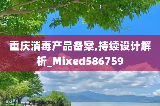 重庆消毒产品备案,持续设计解析_Mixed586759