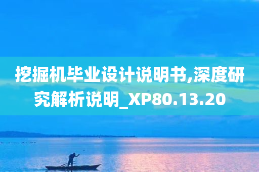 挖掘机毕业设计说明书,深度研究解析说明_XP80.13.20