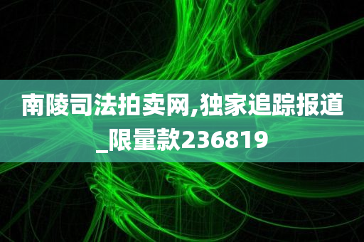 南陵司法拍卖网,独家追踪报道_限量款236819