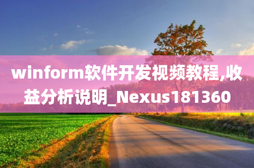 winform软件开发视频教程,收益分析说明_Nexus181360