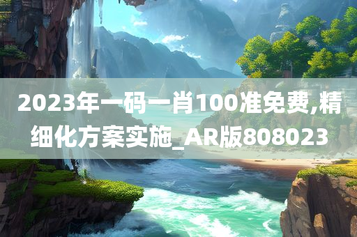 2023年一码一肖100准免费,精细化方案实施_AR版808023