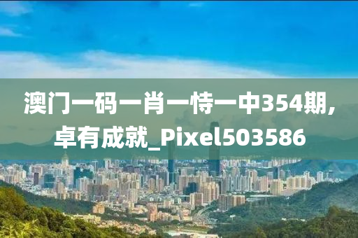 澳门一码一肖一恃一中354期,卓有成就_Pixel503586