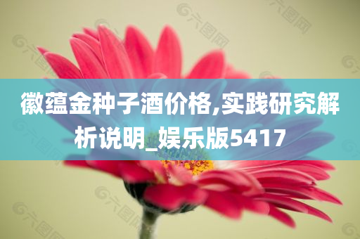 徽蕴金种子酒价格,实践研究解析说明_娱乐版5417