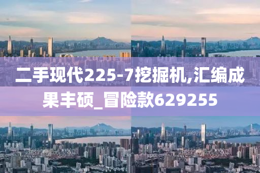 二手现代225-7挖掘机,汇编成果丰硕_冒险款629255