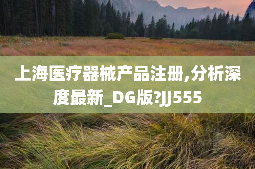 上海医疗器械产品注册,分析深度最新_DG版?JJ555