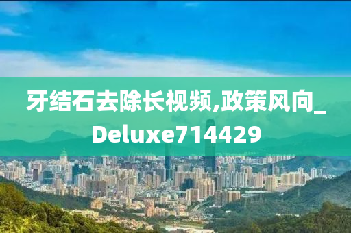 牙结石去除长视频,政策风向_Deluxe714429