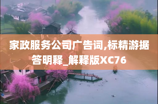 家政服务公司广告词,标精游据答明释_解释版XC76