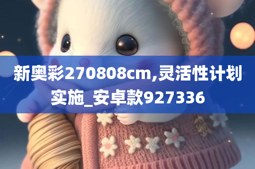 新奥彩270808cm,灵活性计划实施_安卓款927336