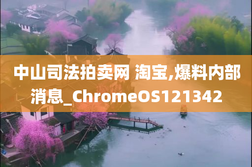 中山司法拍卖网 淘宝,爆料内部消息_ChromeOS121342