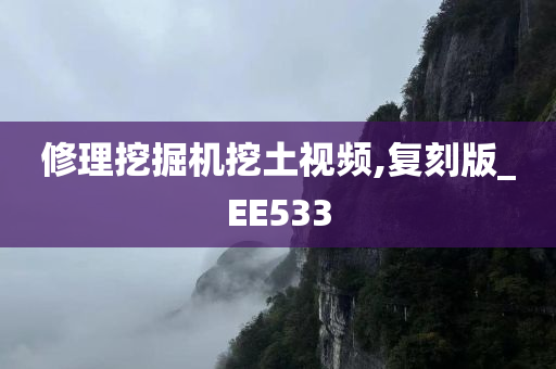 修理挖掘机挖土视频,复刻版_EE533