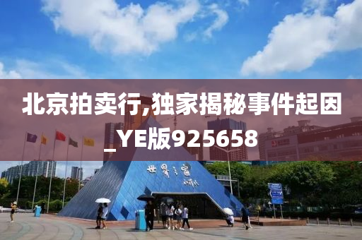 北京拍卖行,独家揭秘事件起因_YE版925658