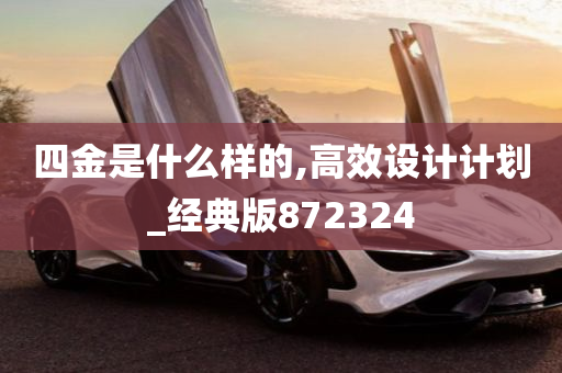 四金是什么样的,高效设计计划_经典版872324