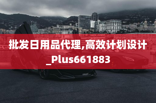 批发日用品代理,高效计划设计_Plus661883