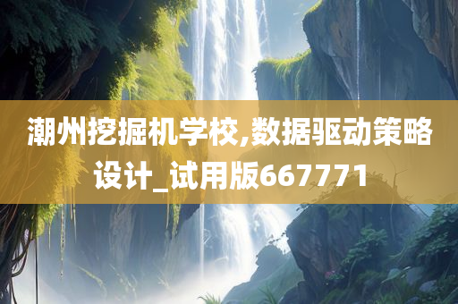 潮州挖掘机学校,数据驱动策略设计_试用版667771