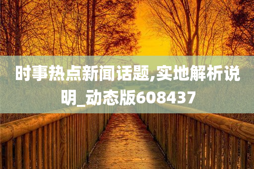 时事热点新闻话题,实地解析说明_动态版608437