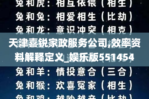 天津喜锐家政服务公司,效率资料解释定义_娱乐版551454