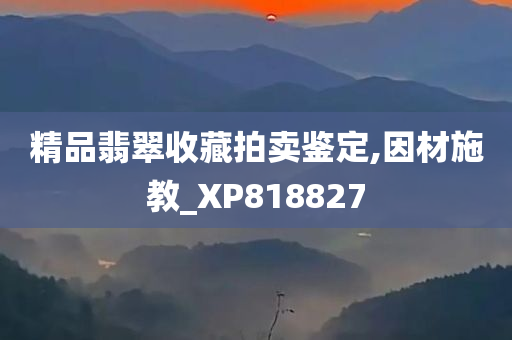 精品翡翠收藏拍卖鉴定,因材施教_XP818827