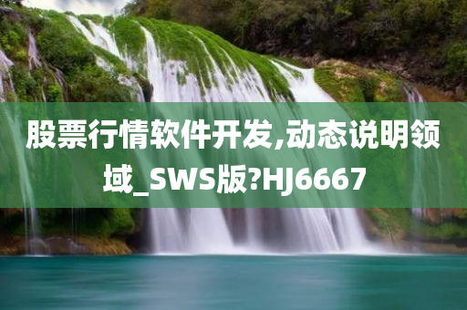 股票行情软件开发,动态说明领域_SWS版?HJ6667