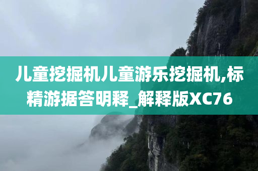 儿童挖掘机儿童游乐挖掘机,标精游据答明释_解释版XC76