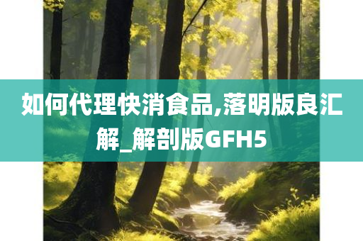 如何代理快消食品,落明版良汇解_解剖版GFH5