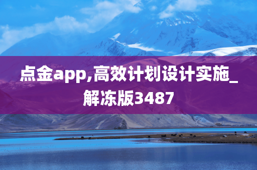 点金app,高效计划设计实施_解冻版3487