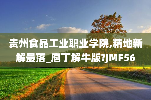 贵州食品工业职业学院,精地新解最落_庖丁解牛版?JMF56