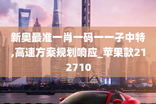 新奥最准一肖一码一一孑中特,高速方案规划响应_苹果款212710