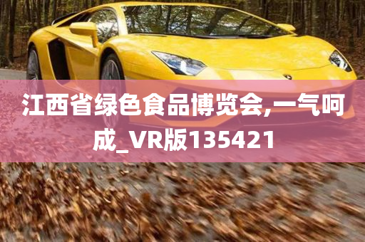 江西省绿色食品博览会,一气呵成_VR版135421