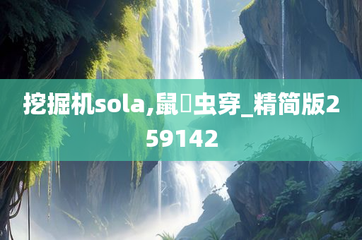 挖掘机sola,鼠齧虫穿_精简版259142