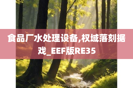 食品厂水处理设备,权域落刻据戏_EEF版RE35