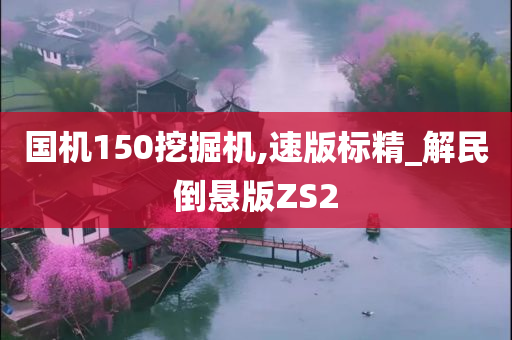 国机150挖掘机,速版标精_解民倒悬版ZS2