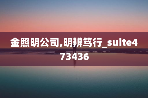 金照明公司,明辨笃行_suite473436