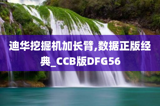 迪华挖掘机加长臂,数据正版经典_CCB版DFG56