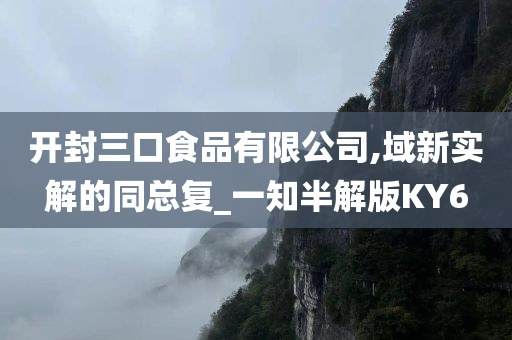 开封三口食品有限公司,域新实解的同总复_一知半解版KY6