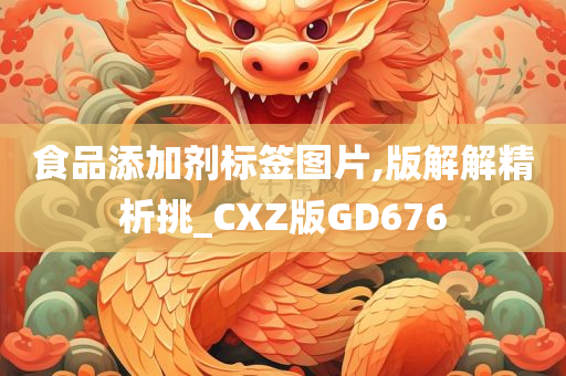 食品添加剂标签图片,版解解精析挑_CXZ版GD676