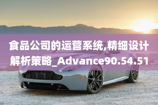 食品公司的运营系统,精细设计解析策略_Advance90.54.51