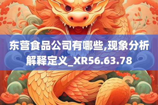 东营食品公司有哪些,现象分析解释定义_XR56.63.78