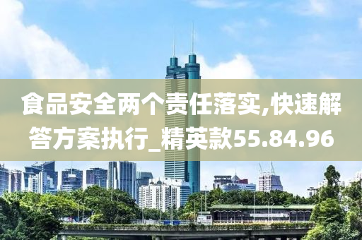 食品安全两个责任落实,快速解答方案执行_精英款55.84.96