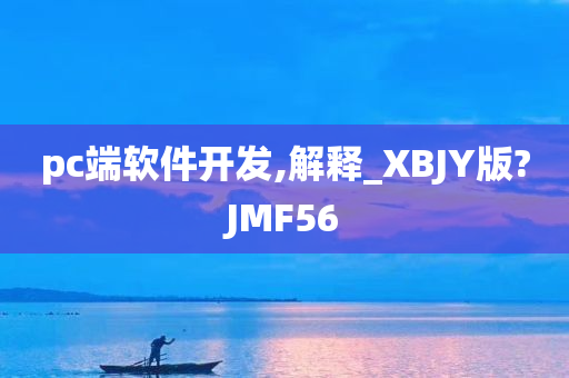 pc端软件开发,解释_XBJY版?JMF56